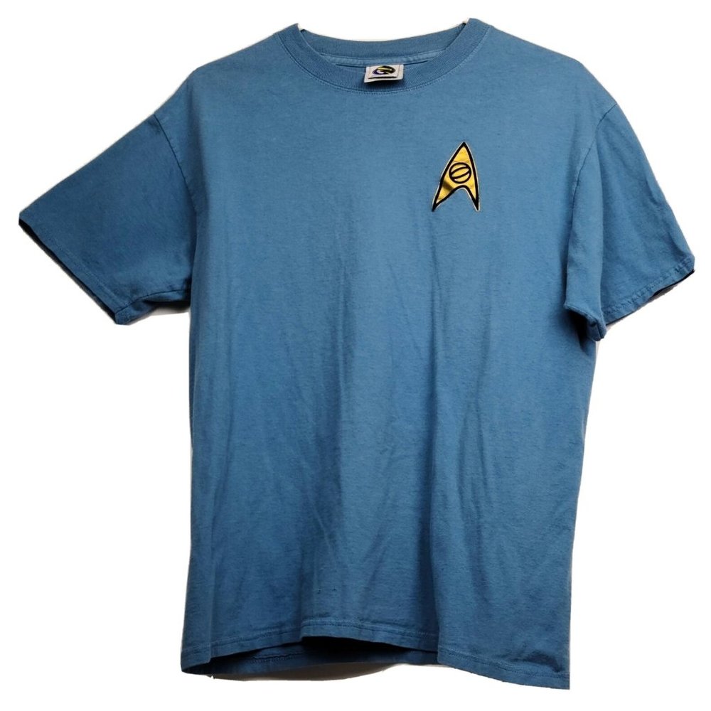 Star Trek Roddenberry Adult Mens SZ:M Blue T-Shirt